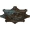 Ekena Millwork Antilles Ceiling Medallion (Fits Canopies up to 6"), 38 1/4"OD x 1 1/2"P, Bronze Blue Patina CM38ANBBS - alternate 4